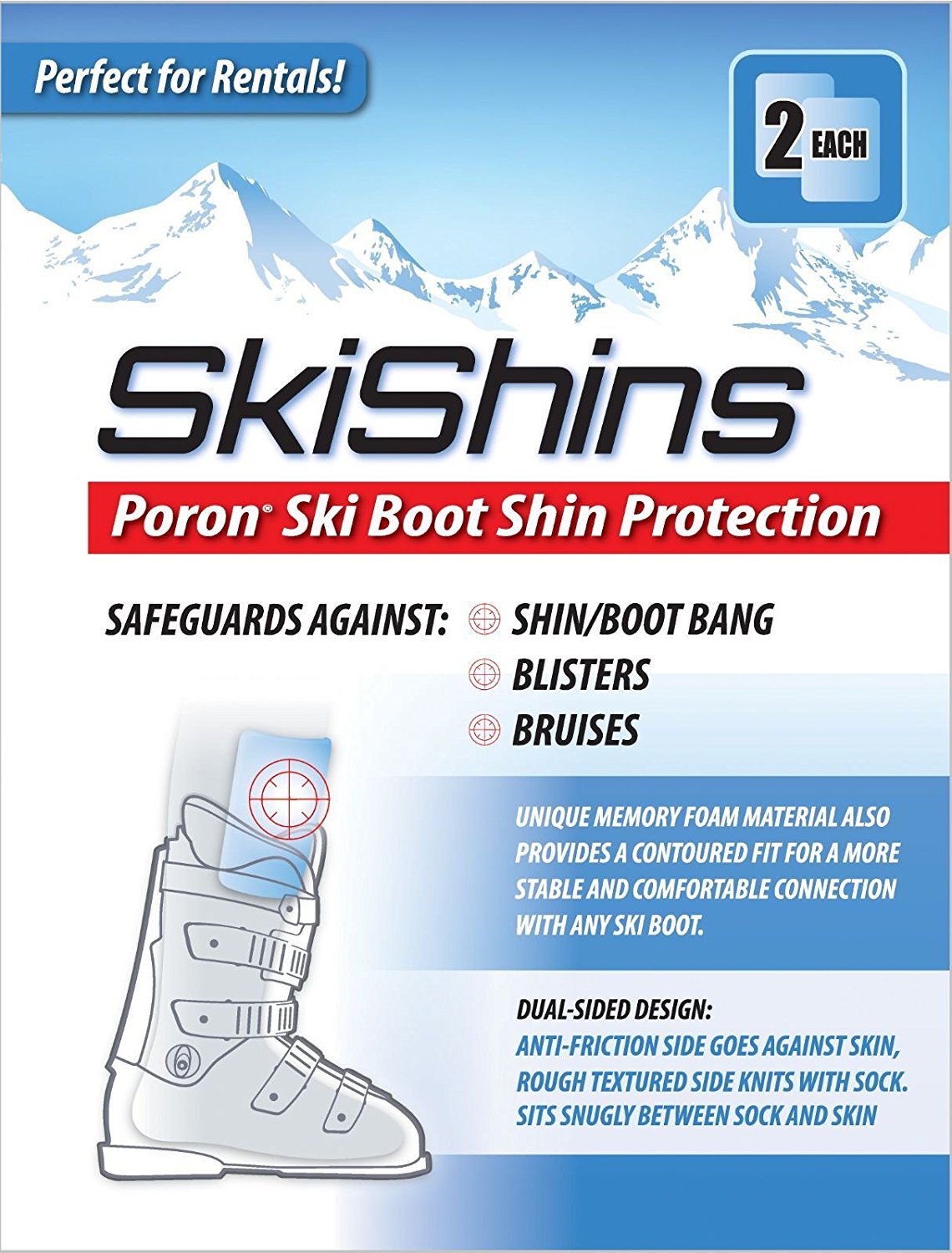 shin pain skiing